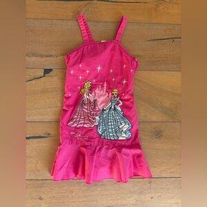 Charming Pink Kids Casual Dress with Princess Design